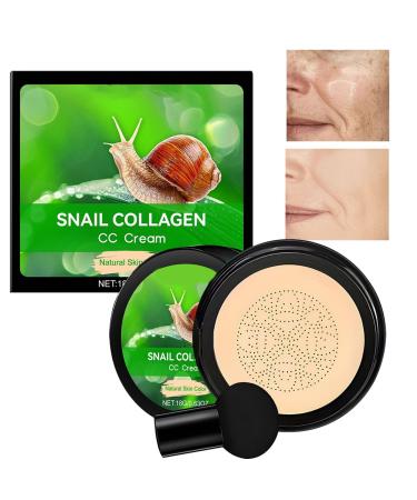 High Coverage Foundation | Water-Resistant Concealer - Water-Resistant Luminous CC Cream with Air Cushion and Oil Control for Quick Makeup