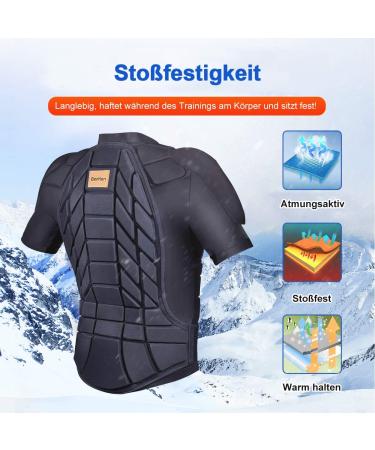 Benken Skiing Body Short Protector - Adjustable Protective Jacket for Men & Women with Chest Shoulder & Back Pads - Buy Online on GoSupps.com