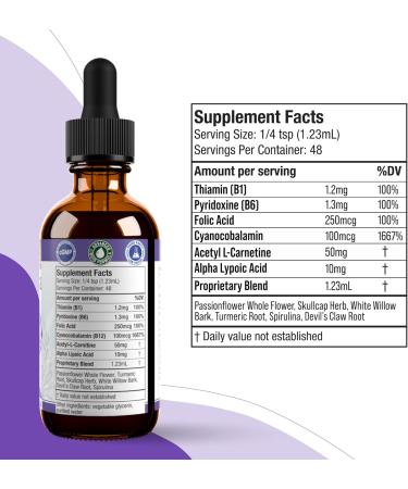 Nervestra Nerve Health Support Supplement - Fast-Absorbing Herbal Formula with Turmeric B-Vitamins & Alpha Lipoic Acid - Shop Internationally - Buy Online on GoSupps.com