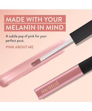 Mented Cosmetics Pink About Me Lip Gloss - Long Lasting Vegan Lipstick Topper - Buy Online on GoSupps.com