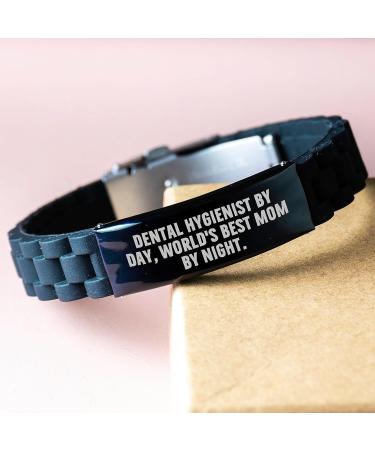 NAPAVI Funny Dental Hygienist Gifts Valentine's Unique Jewelry for World's Best Mom - Adjustable Glide lock Clasp Bracelet - Buy Online on GoSupps.com