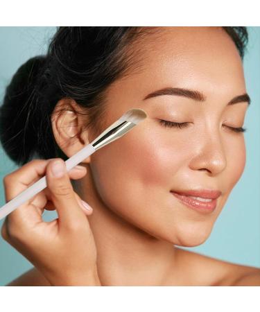 Angled Concealer Brush - Rhombic Liquid Touch Foundation Brush Concealer Makeup Brush Small Nose Contouring Brushes for Dark Circles Puffiness - Buy Online on GoSupps.com