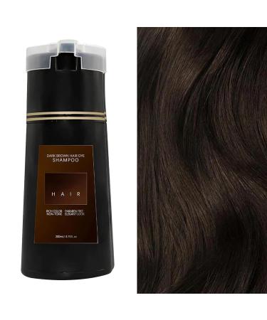 Bekoeen Coloring Shampoo for Grey Hair - Instant Shampoo for Men & Women - Botanical Formulation - No Damage & No Fading - 2 in 1 (Dark Brown)