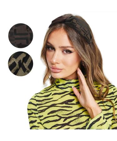 EXTREE Wide Headband for Women - Contrast Color Luxury Design - Fashionable Hair Wrap - Buy Online on GoSupps.com