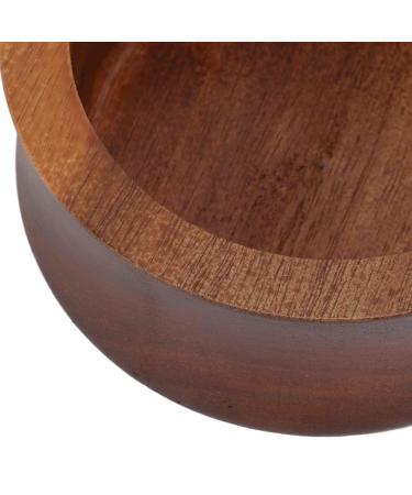 Men's Wooden Shaving Brush Bowl - Non-Adhering Shave Cream Mug & Soap Cup | Portable Maple Face Cleaning Tool - Buy Online on GoSupps.com