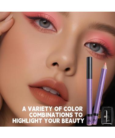 Leryveo Eyeshadow Stick Set Shimmer Eyeshadow Pencil Shimmer Cream Highlighter Eyeliner Kit 12 Colors Colorful Glitter Eyeliner Eye Shadow Pencil - Buy Online on GoSupps.com