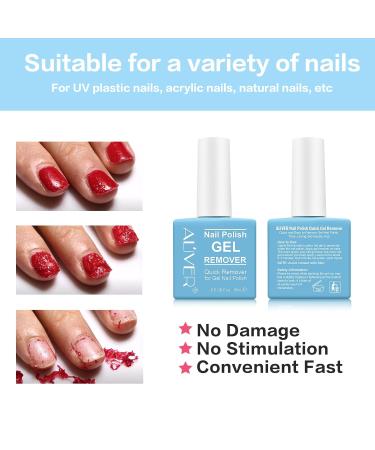 ALIVER Gel Nail Polish Remover Kit with Cuticle Oil - Fast & Easy Gel Polish Removal - Moisturizing and Strengthening Formula - No Irritation - Blue+Green - Buy Online on GoSupps.com