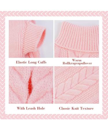 Hjumarayan Pink Dog Sweater - Elegant & Warm Sweater for Small Dogs | Perfect for Chihuahuas | Stylish Design with Dish Opening | Shop Now! - Buy Online on GoSupps.com
