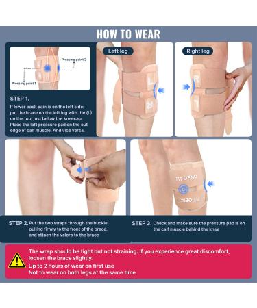 Geno Sciatica Pain Relief Brace 2023 - Dual Pressure Pads for Maximum Lower Back Pain Relief - FSA/HSA Eligible - Beige - Buy Online on GoSupps.com