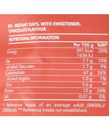 Prozis Instant Oats Powder 1250 g Chocolate - Buy Online on GoSupps.com