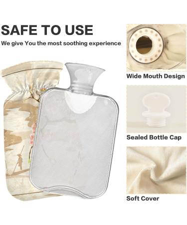 Japanese Hot Water Bottle 1L - BPA Free Cover for Pain Relief & Hot/Cold Compress - Buy Online on GoSupps.com