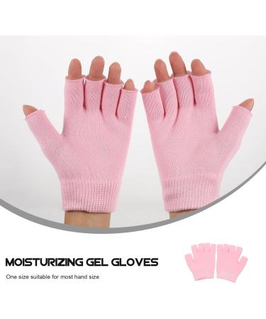 FOMIYES 2 Pairs Gel Moisturizing Gloves Thermal Gloves Men Moisturizing Repair Gloves Mens Glives Overnight Gloves Skin Care Gel Gloves Cotton Protection Hand Gloves Women's Knitting Pink - Buy Online on GoSupps.com