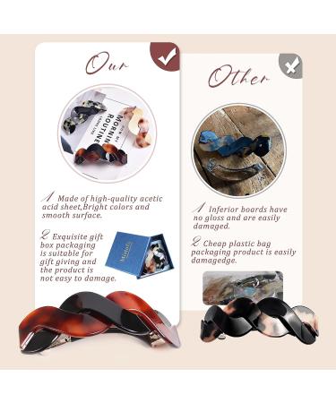 Mistofu 3-Piece Large Snap Barrettes for Women - Retro Classic Hair Accessories for Thick Hair - Buy Online on GoSupps.com