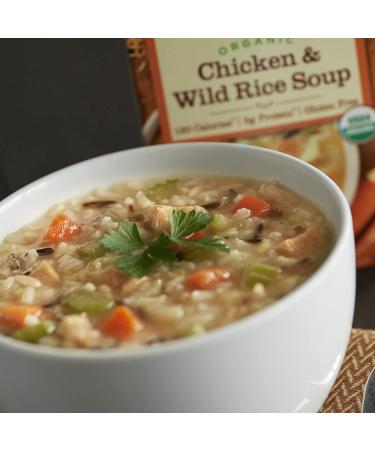 Pacific Foods Organic Chicken Wild Rice Soup - 17oz Cartons, 12-Pack | Healthy Comfort Food - Buy Online on GoSupps.com