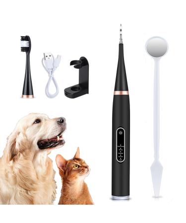 Canilab - Dental Scaler for Dogs Dog Plaque and Tartar Remover Dog Dental Cleaning Kit Equipped with 5 Adjustable Intensities (Black one Size)