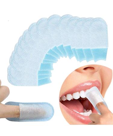 Engjajo 50Pcs Finger Cleaning Teeth Wipes Disposable Non-Woven Fabric Soft Gauze Infant Finger Clean Oral Toothbrushes Whitening