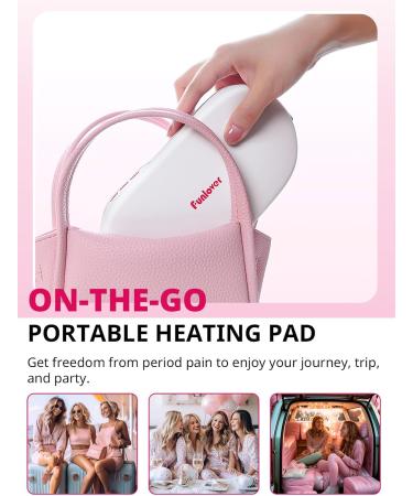 Funlover XL Portable Heating Pillows - Wireless Thermal Relief Belt for Menstrual Cramps - Perfect Gift for Women & Teens - Pink & Rosagrau - Buy Online on GoSupps.com