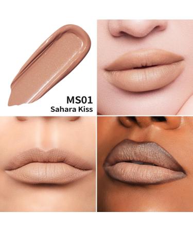 Oulac Sahara Kiss Liquid Matte Lipstick - Fuchsia with Metallic Shimmer | Long-Lasting Vegan Gluten-Free | 4.5ml MS01 - Buy Online on GoSupps.com