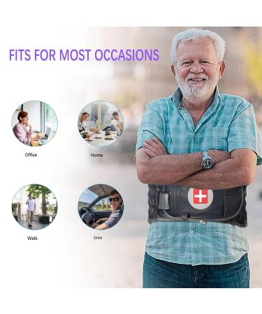 Decompression Back Belt for Pain Relief - Adjustable Lower Back Traction Device for Men & Women | One Size Fits 29-49 inches (Blue - Buy Online on GoSupps.com