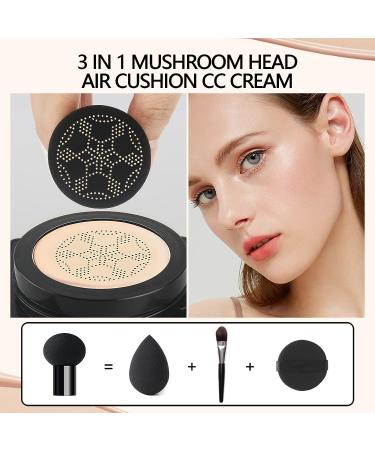 Mushroom Head CC Cream Foundation | Brightening Moisturizing Makeup Primer | Full Coverage BB Cream (Buff Beige) - Buy Online on GoSupps.com