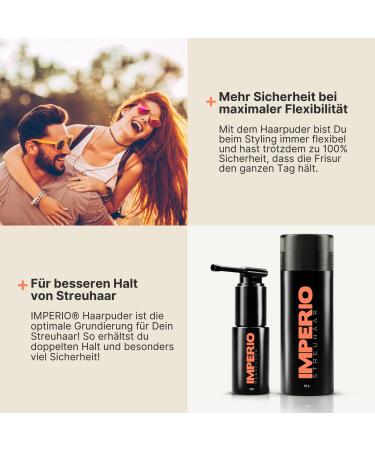 Imperio Hair Powder | Volume Styling & Fixing for Women & Men | Premium Matt Effect (40ml) - Buy Online on GoSupps.com
