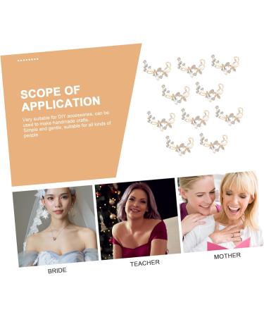 Ipetboom Hair Clip Charm 10pcs Butterfly Flower Accessories Tiara Wedding Party Favors Diy Crafts Supplies Mosaic Shoe Bag - Buy Online on GoSupps.com