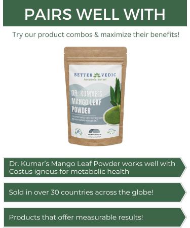 Better Vedic Pure Costus Leaf Powder 4.2oz 60 Servings - Buy Online on GoSupps.com