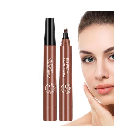 eyebrow stick 4point eyebrow stick liquid pen with 4 divided points waterproof eyebrow stick longlasting natural hair eyebrow makeup redbrown - Buy Online on GoSupps.com