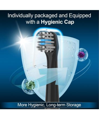 Replacement Toothbrush Heads for Colgate Hum Smart Electric Toothbrush - 8 Pack Black | Compatible Durable & Affordable - Buy Online on GoSupps.com