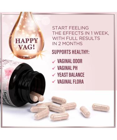 Vaginal Probiotics 50 Billion CFU - 10 Unique Strains With Cranberry & D Mannose - Vaginal PH Flora Feminine Health Balance Support - Women Health Probiotic Supplement Bottled in USA - 60 Capsules 60 Count (Pack of 1) - Buy Online on GoSupps.com