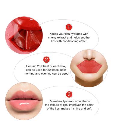 Shop Charm Kiss 20Pcs Moisturizing Lip Mask | Red Lip Care for Plump Nourished Lips - Buy Online on GoSupps.com