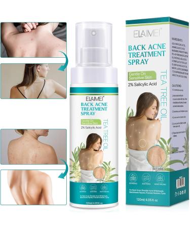 BAInuai Acne Backacne spray acne treatment spray acne spray for back and body tea tree oil for back acne solution 120 ml - Buy Online on GoSupps.com