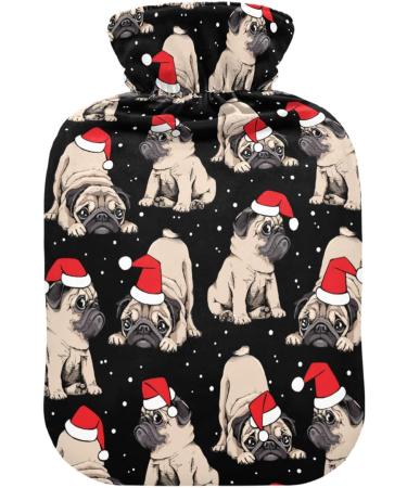 Christmas Dog Hot Water Bottle - 2L Heating Bag for Pain Relief & Heat Therapy - Buy Online on GoSupps.com