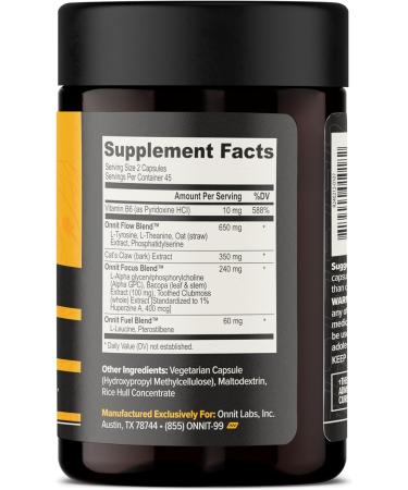 ONNIT Cognitive Performance Bundle: Alpha Brain Nootropic Capsules (90 Count) + Alpha Brain Black Label Capsules (80 Count) IGEN Non-GMO Tested Focus Mental Clarity & Alertness Pack of 2 - Buy Online on GoSupps.com