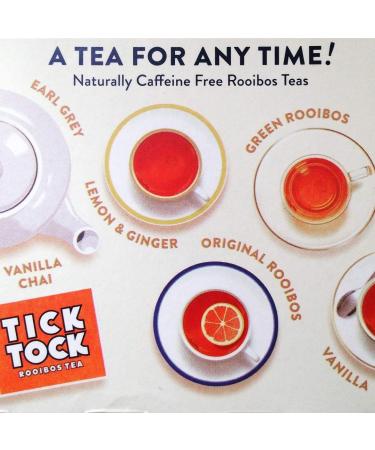 Tick Tock Teas Organic Original Rooibos Tea Bags - 40 Count (Pack of 1) - Buy Online on GoSupps.com