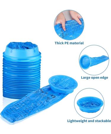 200 Disposable Vomit Bags 1000ml - Blue Nausea Bags for Travel, Motion Sickness, Pregnancy - Leak Resistant Emesis Bags - Aircraft & Car Sickness Bag - Barf Bags for Patients & Kids - Buy Online on GoSupps.com