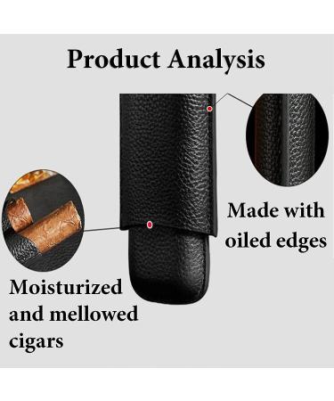 Cigar Boxs Humidors Genuine Leather Cigar Box Cigars Case Slim Curved Pressure-Proof Sealed Cigar Humidor - Buy Online on GoSupps.com