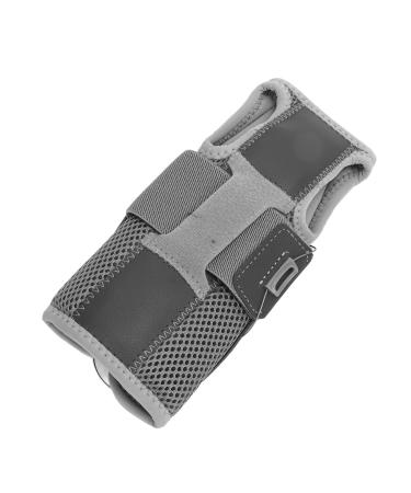 Carpal Tunnel Wrist Brace Relieve Tendinitis Arthritis Adjustable Wrist Night Support with Aluminum Splints Long Type (Grey) #312