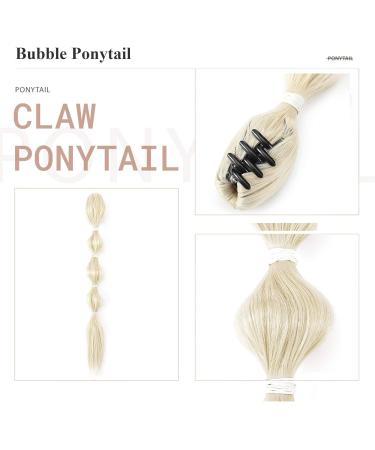 Buy 18 Ponytail Extension Bubble Hair Piece Clip-in - Realistic Blonde Hair - 90g - Buy Online on GoSupps.com