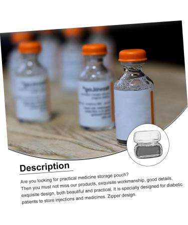 minkissy 1 Set Insulin Cooler Pack Storage Bags Insulin Holder Zipper Diabetic Drugs Organizer Portable Insulin Pouch Diabetic Medicine Bag Aluminum Foil Travel Insulation Carrying Case - Buy Online on GoSupps.com