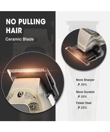 Karrte Professional Hair Clippers for Men - Cordless Beard Trimmer Set with T-Blade Rechargeable Grooming Kit & LED Display - Ideal Barber Starter Kit - Buy Online on GoSupps.com
