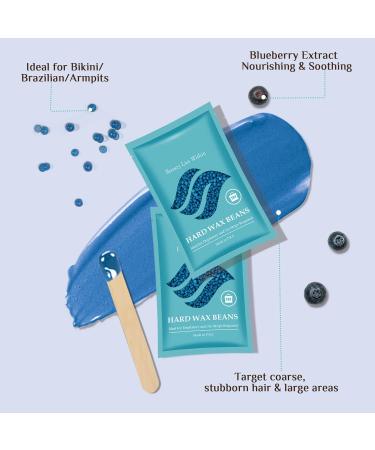 Waxing Kit for Coarse Hair Removal - Hard Wax Warmer Kit with 4 Bags of Beads - Ideal for Full Body, Face, Brazilian, Bikini & Leg Waxing - Buy Online on GoSupps.com