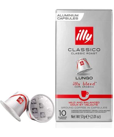 Illy Classico Lungo Nespresso Compatible 10 Capsules - 4 Units - Buy Online on GoSupps.com