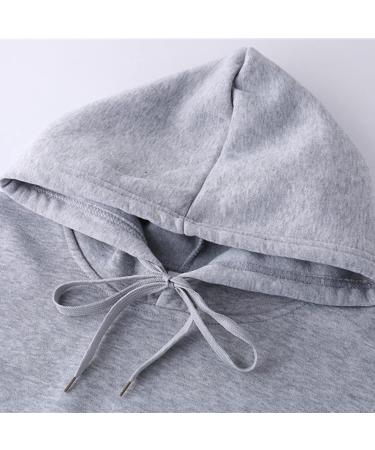 JEATHA Men's Gray Hooded Sweatshirt Pullover - Large | Long Sleeve Casual Top with Drawstring | Undershirt for Men - Buy Online on GoSupps.com