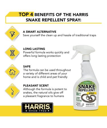 Harris Snake Repellent Spray 20oz - Indoor and Outdoor Use - Buy Online on GoSupps.com