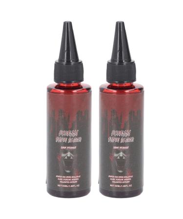 Holiday Blood Plasma Dropper for Creating Horror Effect Faux Blood for Makeup Cosplay Parties and Stage Dripping Shape Fake Blood 50ML*2