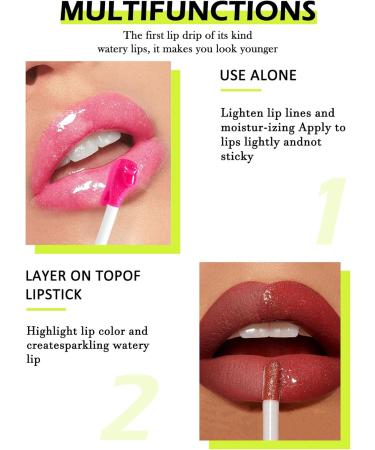 Hydrating Lip Glow Oil-4Pcs Tinted Lip Oil Gloss Pack Nourishing Lipgloss Care Tint Non-sticky Clear Pink Red Lip Oil Lip Stain Glow Reviver Lip Oil LIp Makeup Gift for Women Girl-Set A Seta - Buy Online on GoSupps.com