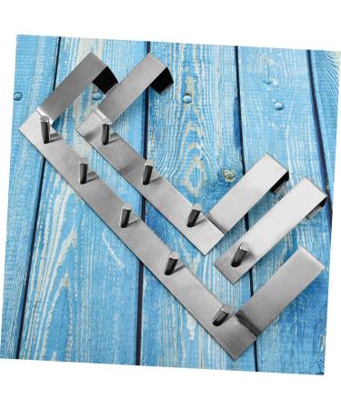 Stainless Steel Hangers S Hook Over Door Towel Rack Over Door Coat Hooks Over The Door Storage Hook for Door Hook up Coat Hanger Metal Over The Door Hook Door Hook Hanger Hat Rack 5 Hooks 35.6X12.5X4CM - Buy Online on GoSupps.com
