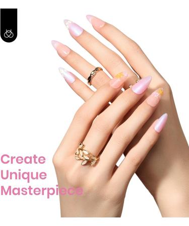 Beetles Mermaid Pearl Pink Gel Nail Polish - Soak Off 15ml DIY Manicure Salon Art | At-Home Gel Nail Design with Nail Lamp | 1pcs - Buy Online on GoSupps.com