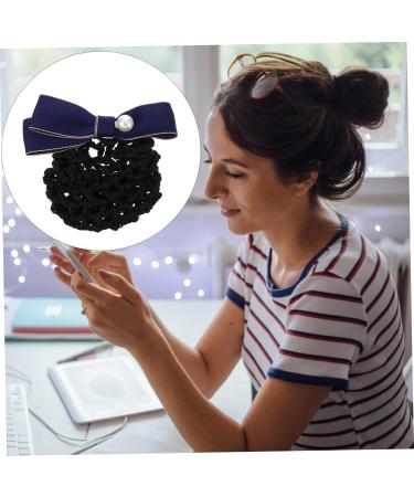 FRCOLOR Net Pocket Butterfly Barrettes Christmas Bows Hair Clip Silk Hair Bow Hair Clip Bun Cover Plush Hair Bow Hairnet Lace Bow Hair Bun Cover Temperament Polyester China Work 11.5x7cm Blue - Buy Online on GoSupps.com